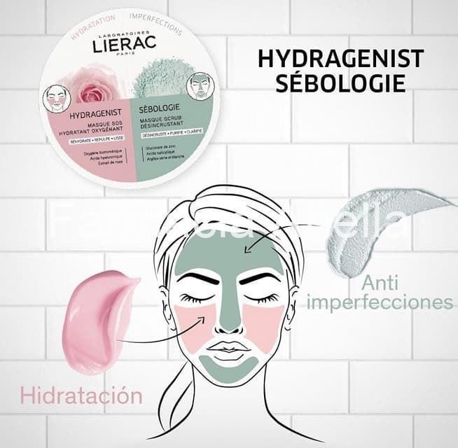 Lierac mascarilla duo hydragenist + sebologie 6 ml x 2 - Imagen 1