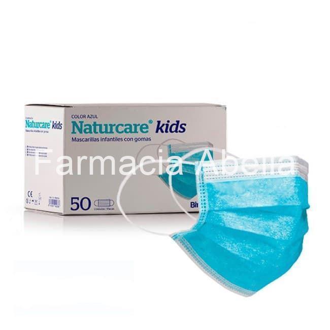 Mascarillas infantiles naturcare kids mascarilla quirúrgica tipo II 3 capas caja 50 unidades - Imagen 1