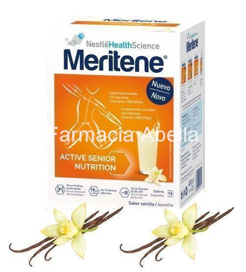 Meritene batido sabor vainilla 15 sobres - Imagen 2