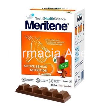 MERITENE FIBRA CHOCOLATE 14 SOBRES
