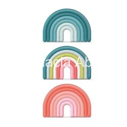 Mordedor de silicona  Suavinex arcoiris  +0 m - Imagen 2