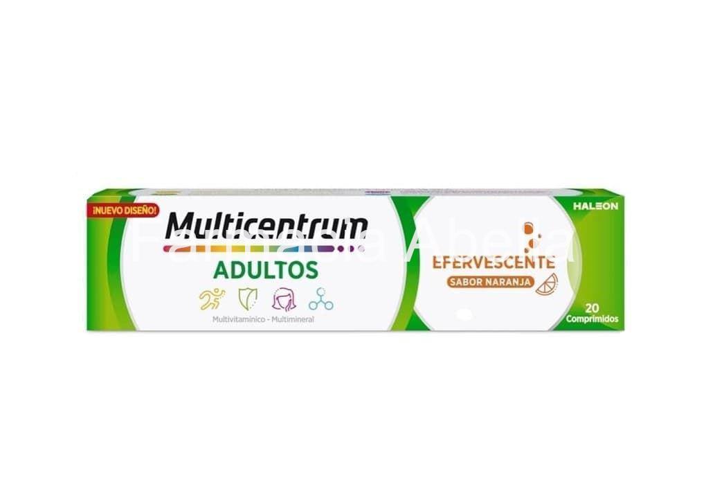 Multicentrum adultos 20 comprimidos efervescentes sabor naranja - Imagen 1