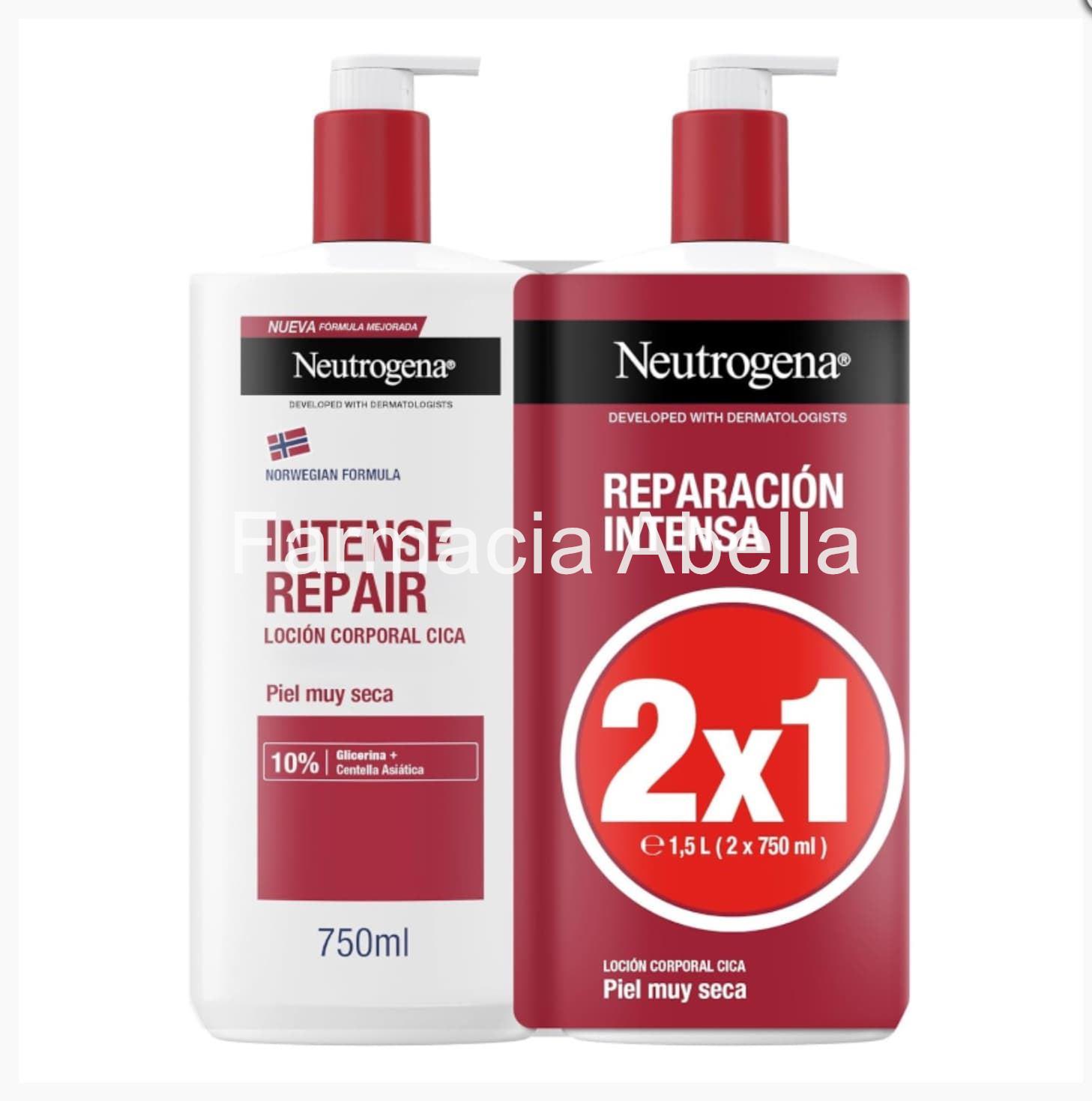 Neutrogena loción corporal reparación intensa 750ml (2x1) - Imagen 1