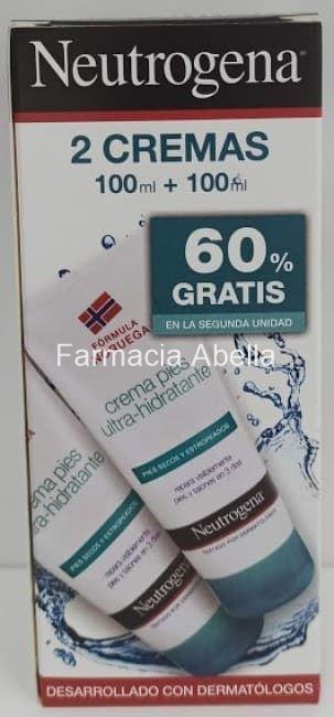 Neutrogena pies duplo  ultra-hidratante 100ml+100ml - Imagen 2