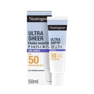 Neutrogena ultra sheer fluido invisible anti-edad protección solar facial SPF50 - Imagen 1