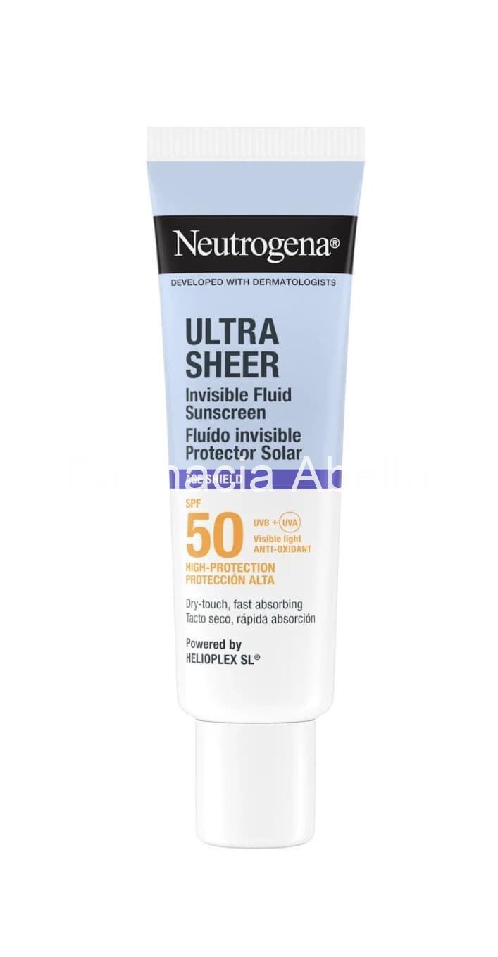 Neutrogena ultra sheer fluido invisible anti-edad protección solar facial SPF50 - Imagen 2