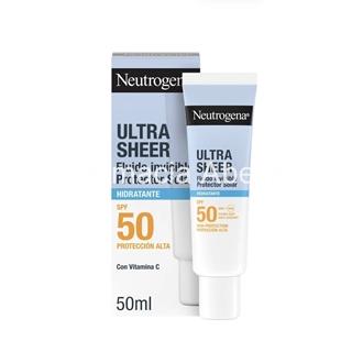 Neutrogena ultra sheer fluido invisible hidratante protector solar facial spf 50 - Imagen 1