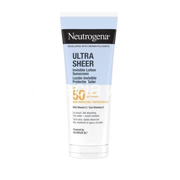 Neutrogena ultra sheer loción corporal invisible hidratante SPF 50 200 ml - Imagen 1