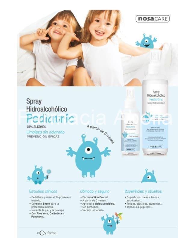 Nosa care spray hidroalcohólico pediátrico 250 ml apto bebés 0 meses - Imagen 2