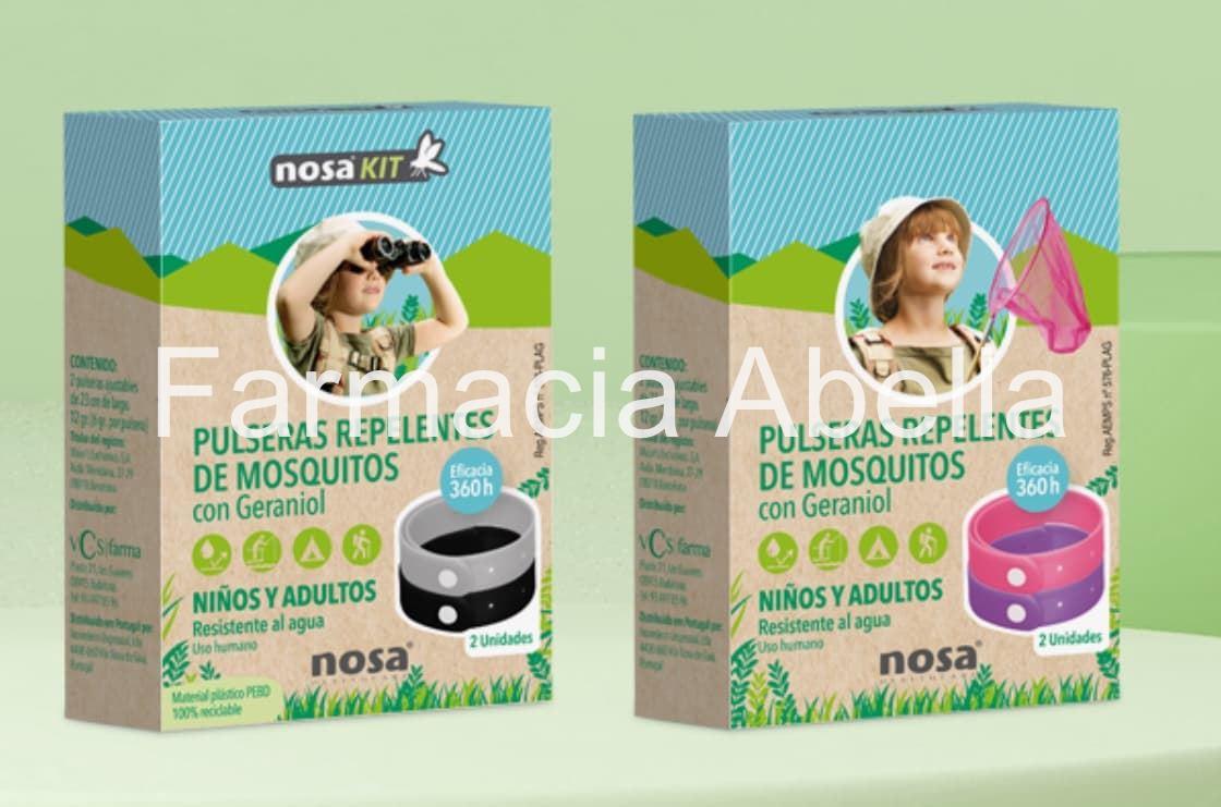 NOSAKIT pulseras repelentes de mosquitos con geraniol - Imagen 1