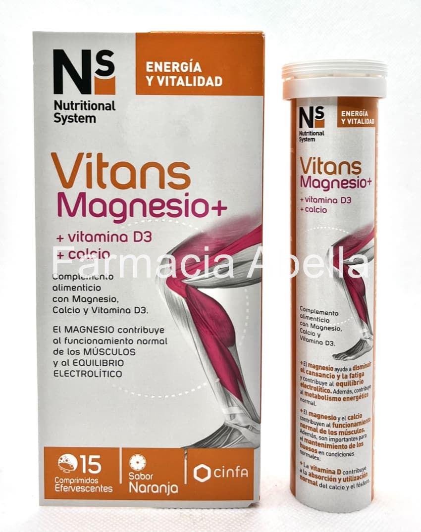Ns Vitans Magnesio + vitamina D3 + calcio - Imagen 1