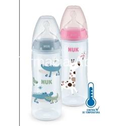 Nuk biberón first choice+ control temperature 6-18 m silicona 360 ml - Imagen 1