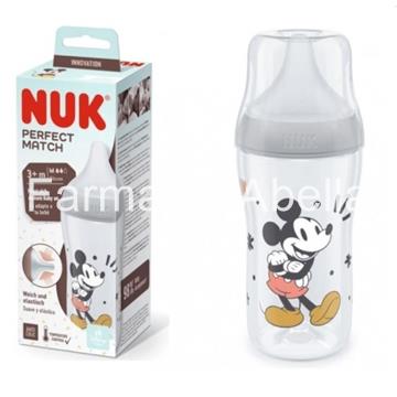 Nuk biberon pp silicona perfect match flujo M 260ml - Imagen 1