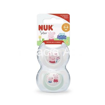 Nuk chupete Peppa Pig 0-6m 2 unidades - Imagen 1