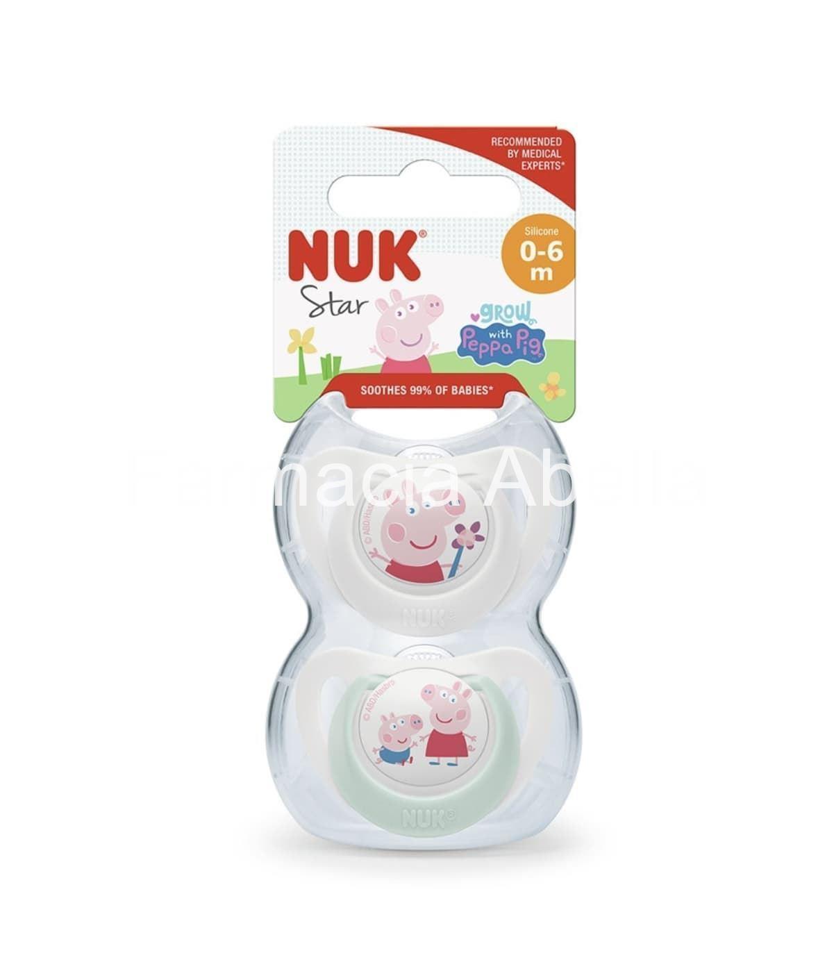 Nuk chupete Peppa Pig 6-18 m 2 unidades - Imagen 1