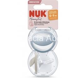 Nuk chupete silicona mommy feel 0-9m gris - Imagen 1