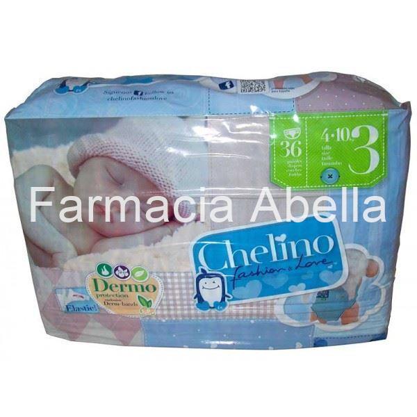 Pañales Chelino Fashion Love talla 3 de 4 a 10 kg 36 uni