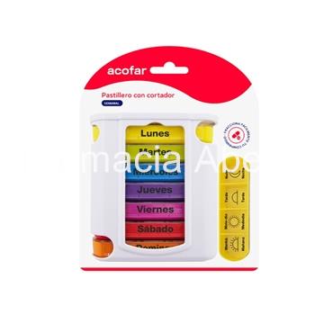 Pastillero semanal con cortador - Imagen 1