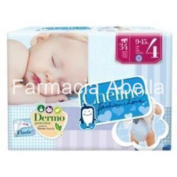 Pañales Chelino Fashion Love talla 4 de 9 a 15 kg 34 uni - Imagen 1