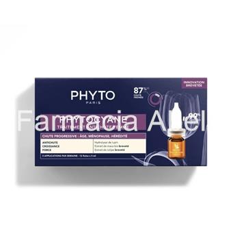 Phytocyane mujer anti caída capilar progresiva 12 ampollas - Imagen 1