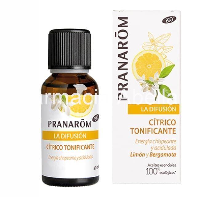 Pranarom la difusión BIO "cítrico tonificante" 30 ml mezcla aceites esenciales - Imagen 1