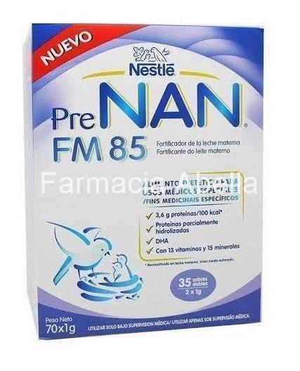 Pre NAN FM 85 70 Sobres de 1 gramo - Imagen 1