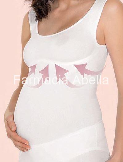 Relax Maternity Support Camiseta con Sujetador Blanca - Imagen 1