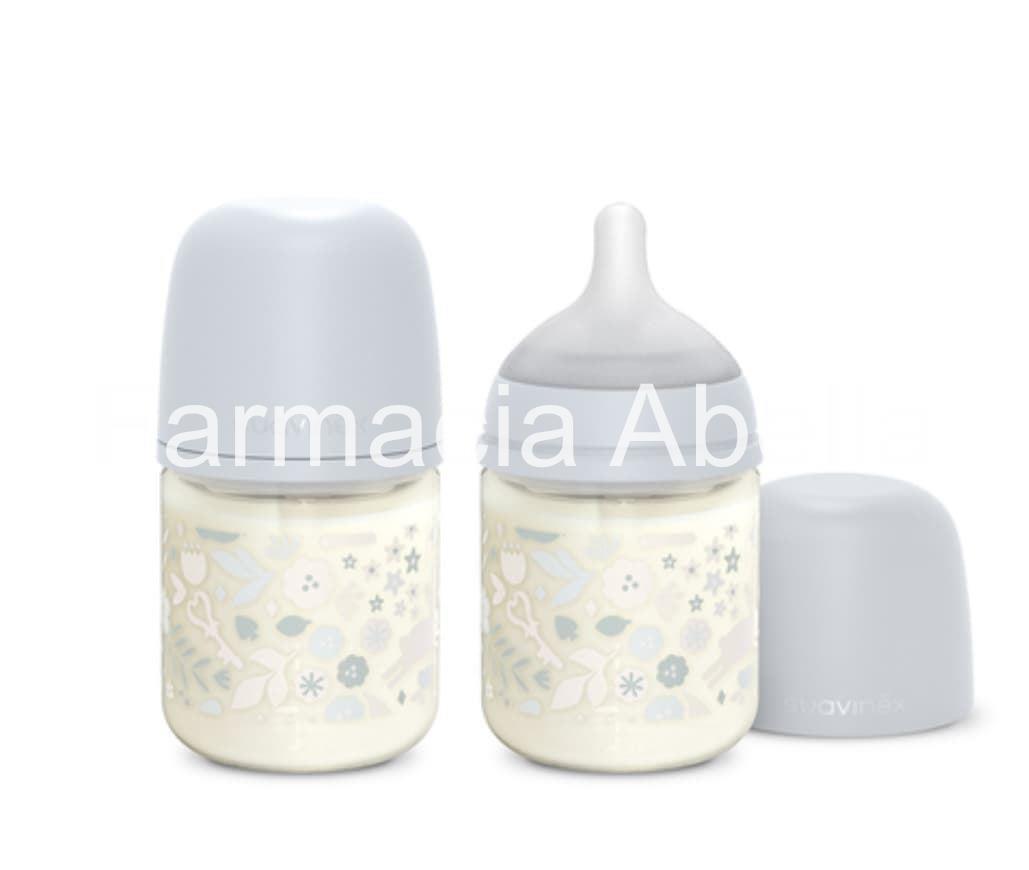 Suavinex biberón wonderland +0 120ml de vidrio con tetina SX pro silicona - Imagen 1