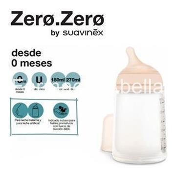 Suavinex  biberón zero zero 270 ml  anticólico flujo M - Imagen 1