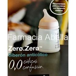 Suavinex  biberón zero zero 270 ml  anticólico flujo M - Imagen 2