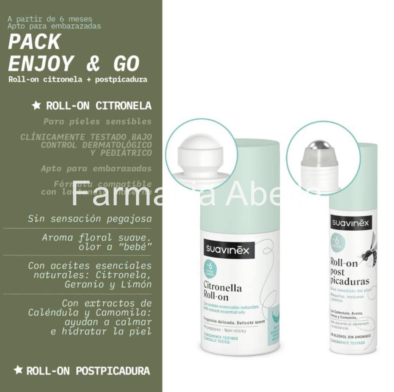 Suavinex enjoy & go roll on citronela 50ml + roll on post pica 15ml - Imagen 3