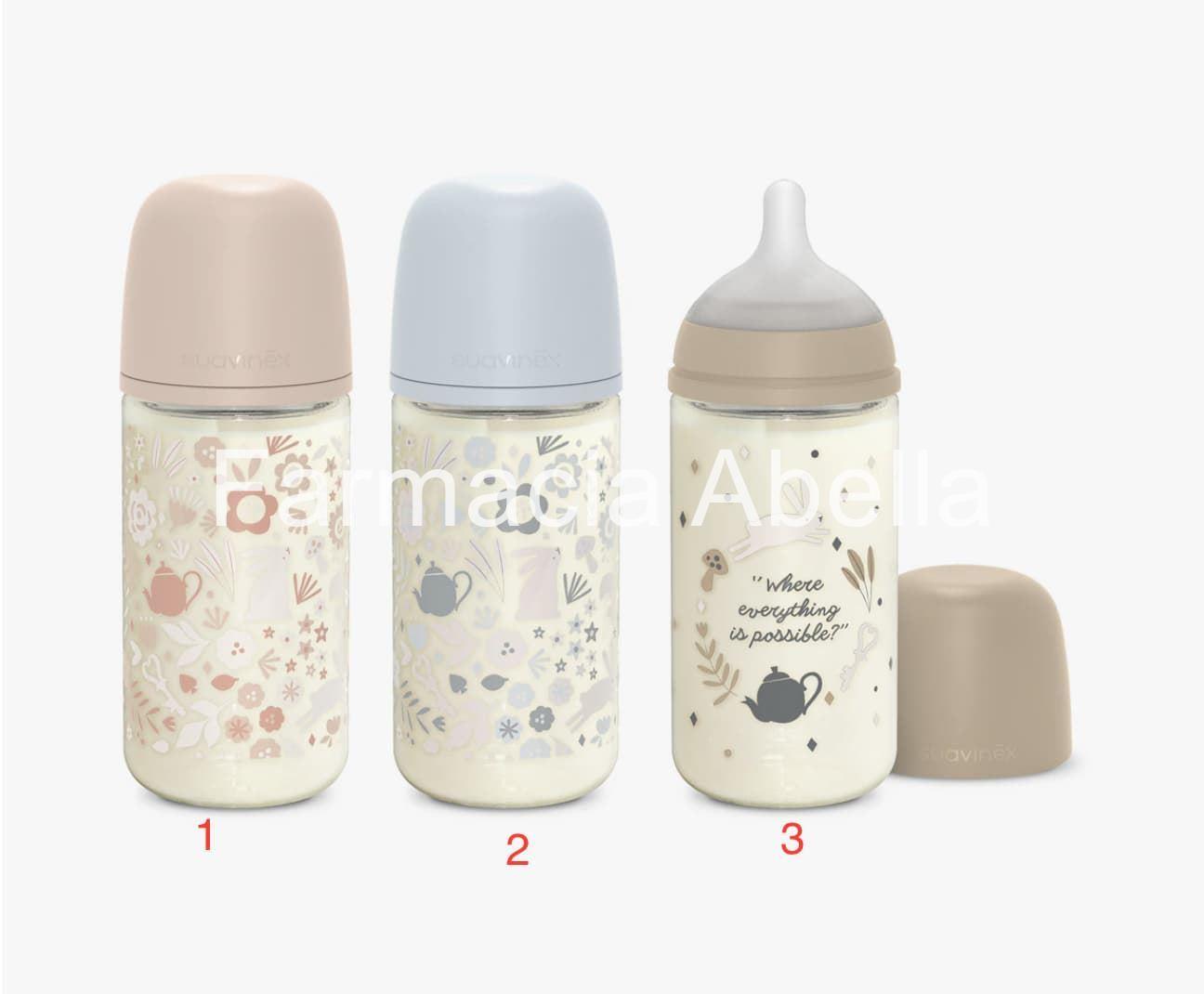 Suavinex selection  biberón vidrio +3m tetina sx pro 240ml - Imagen 1