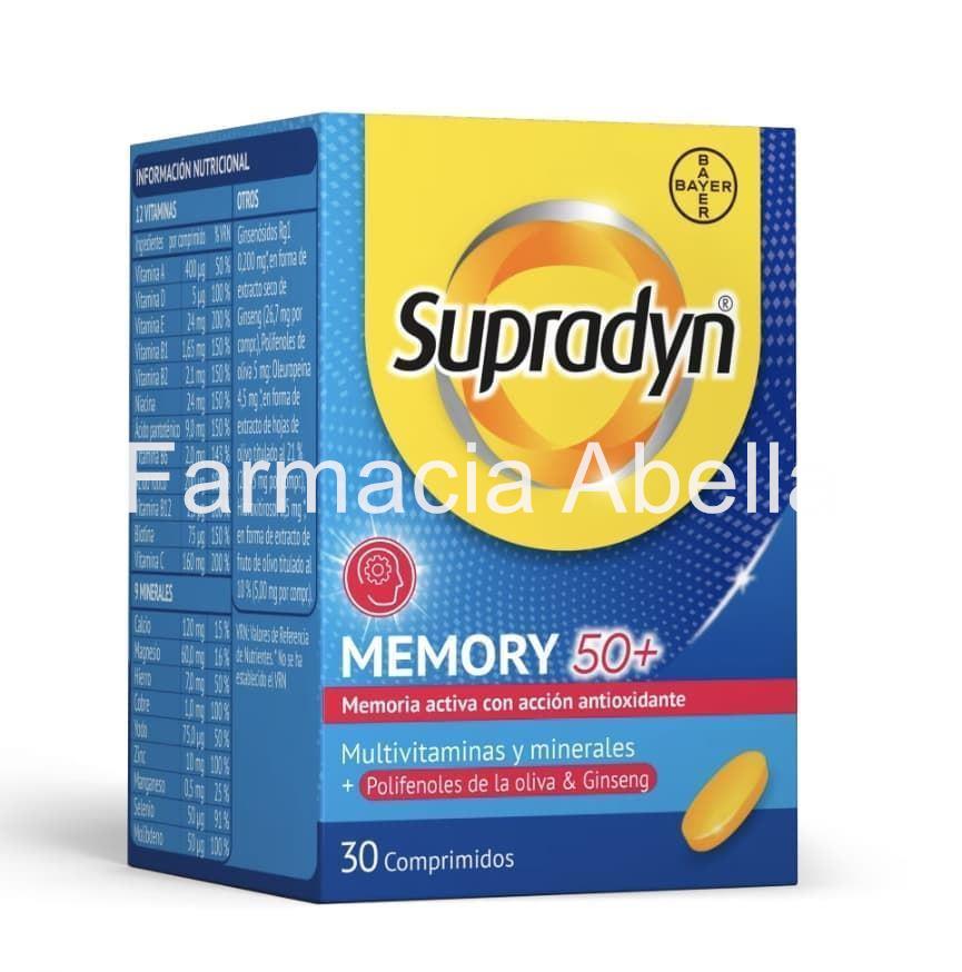 Supradyn Memory 50+ con antioxidantes 30 comprimidos - Imagen 1