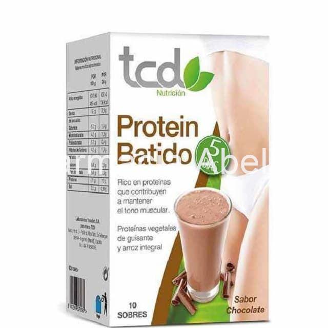 Tcd batido de proteínas vegano sabor chocolate 10 sobres - Imagen 1