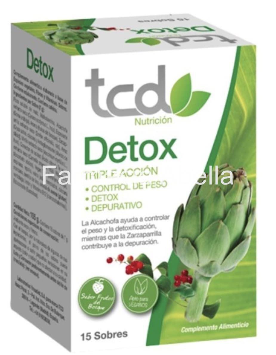 Tcd detox triple acción 15 sobres sabor frutos rojos - Imagen 1