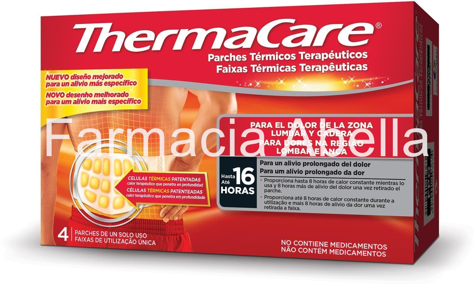 ThermaCare parches térmicos para la zona lumbar 4 unidades