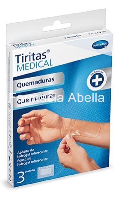 Tiritas MEDICAL Quemaduras 3 unidades 7,5 x 10 cm - Imagen 1